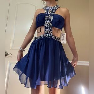 Prom dress- blue size 5/6